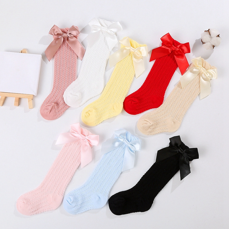 LittleCharm – Delicate ed eleganti – Calzettoni da bambina con fiocco