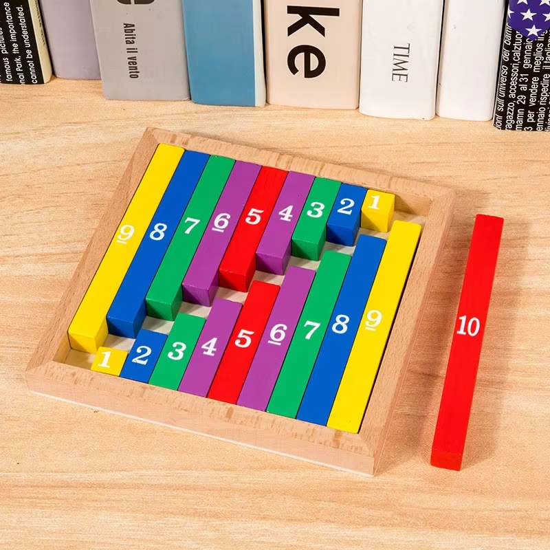TinyMath – Istruttivo ed educativo – Tavola di calcolo in legno con i numeri