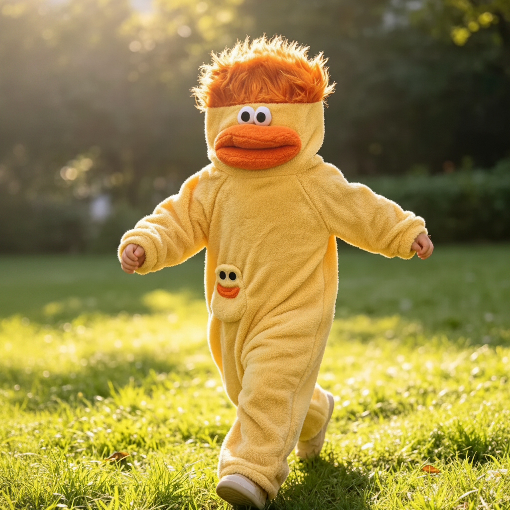 LittleMonster – Comodo e carino – Tutina per bambini con un divertente disegno di un mostro