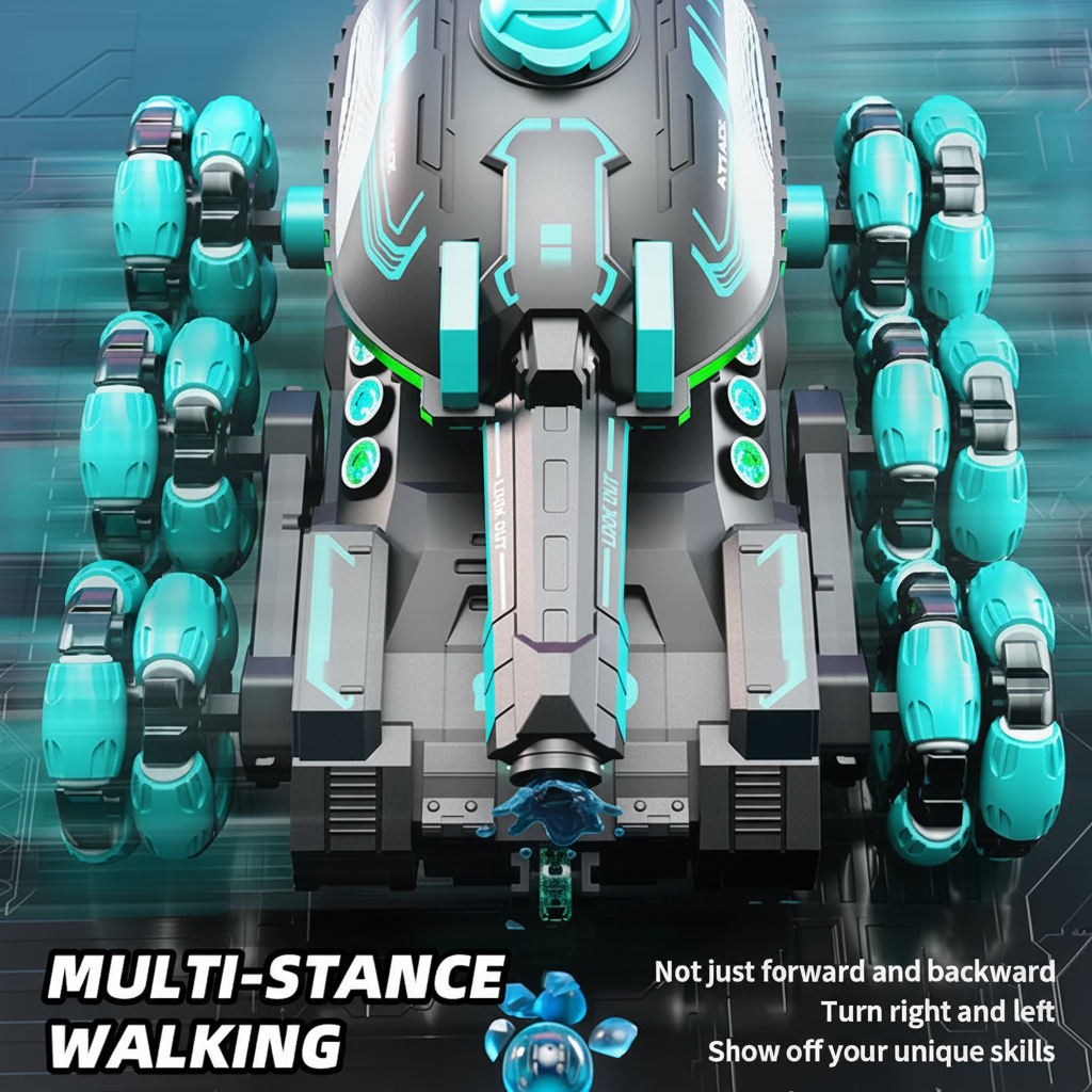 CrazyWheels – Grintoso ed emozionante – Autocisterna radiocomandata con lanciatore di gelball