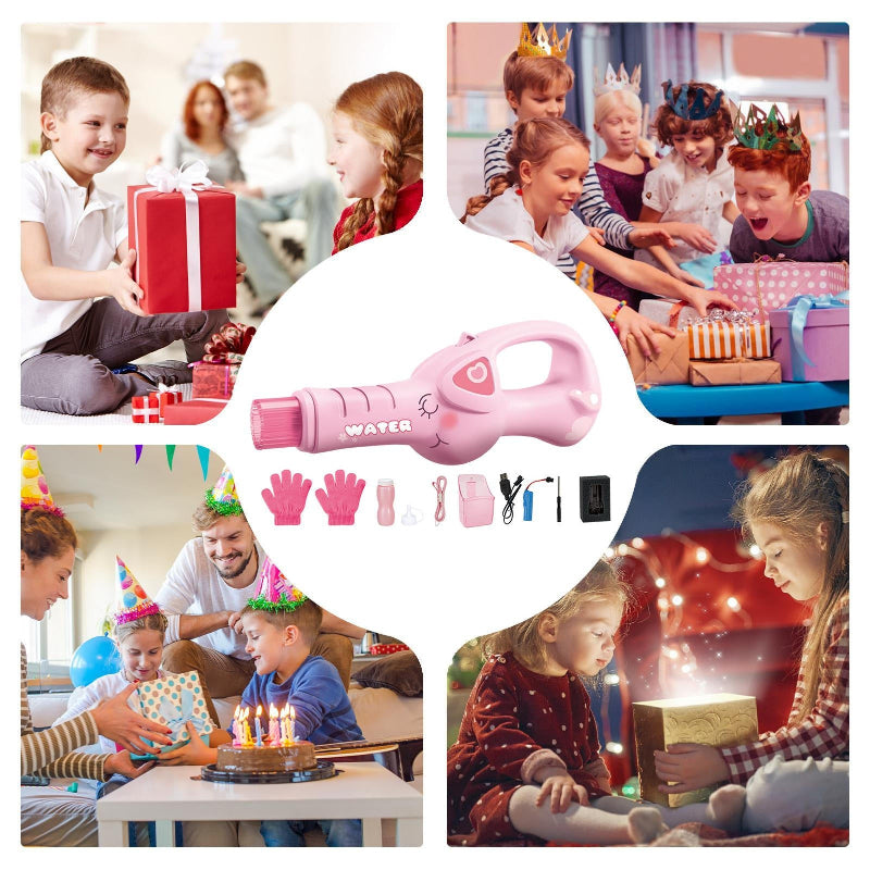 Electric Bubble Maker – Ricaricabile e con luci per bambini