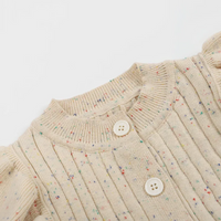 Thumbnail for MiniAurora – Morbido ed elegante – Tutina lavorata a maglia per neonati con ali d'angelo e fascia per la testa