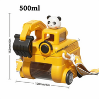 Thumbnail for TinyExcavators – Unica e funzionale – Bottiglia d'acqua a forma di escavatore con cannuccia