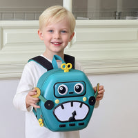 Thumbnail for MiniBot – Grintoso e pratico – Zaino per bambini con motivo robot
