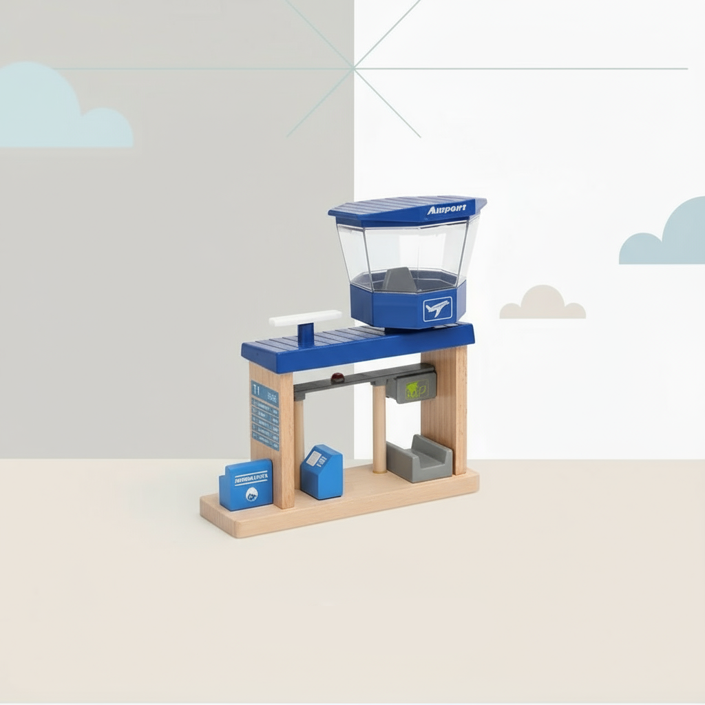 Woods – Elegante ed educativo – Set da gioco in legno dedicato al trasporto pubblico