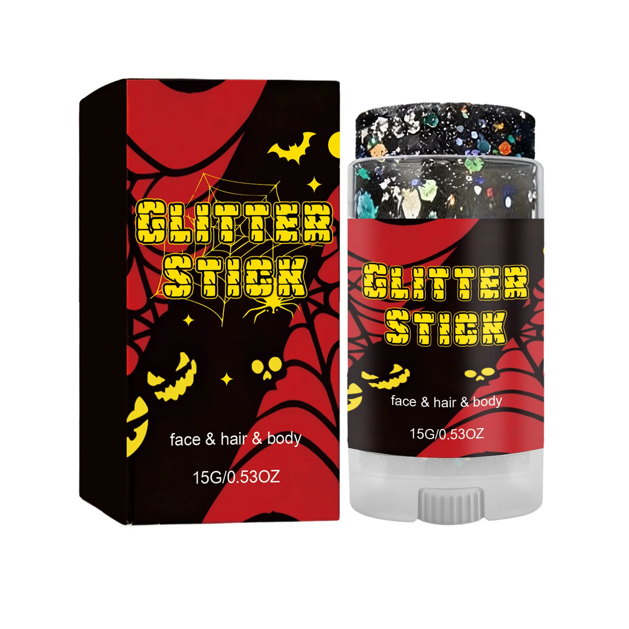 GlitterPop – Scintillante e festoso – Stick glitterato di Halloween per viso, capelli e corpo