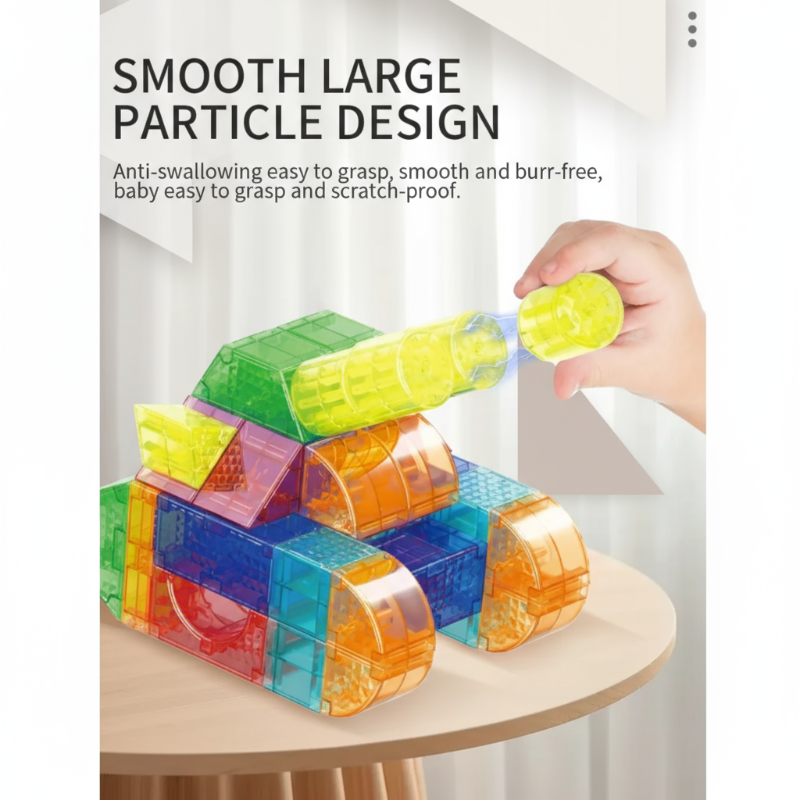 MagniCube – Creativo ed educativo – Set di blocchi magnetici da costruzione