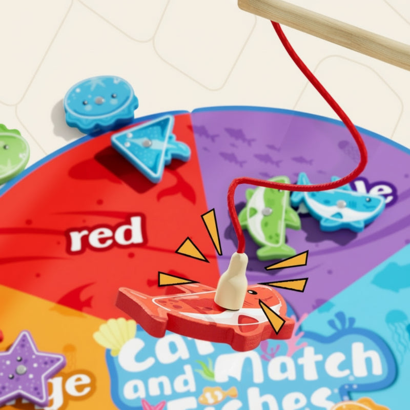 SmartFish – Divertente ed educativo – Set da gioco con calamita per pesci