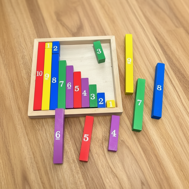 TinyMath – Istruttivo ed educativo – Tavola di calcolo in legno con i numeri
