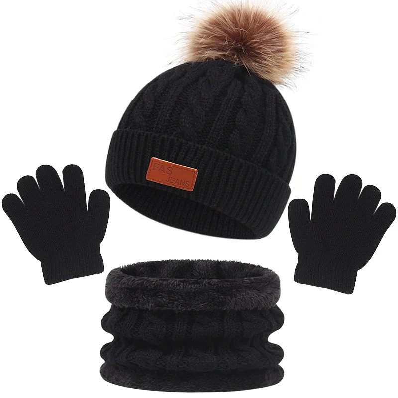 CozyPom – Caldo e morbido - Set invernale con berretto, sciarpa e guanti