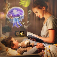 Thumbnail for CosmoGlow – Sognante e creativo – Lampada da notte Galaxy Projector con rotazione a 360°