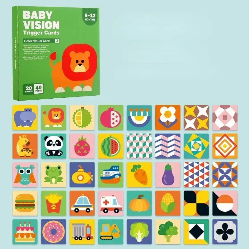 VisionBook – Educativo e istruttivo – Libro di carte sulla cognizione dei bambini