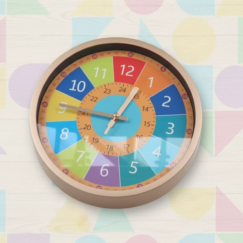 ChildrenTime – Indipendente e silenzioso - Orologio da parete educativo per bambini