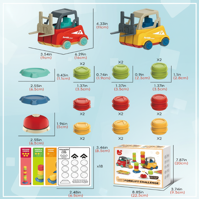 LittleBuilders – Interattivo e sicuro – Set da gioco con carrello elevatore
