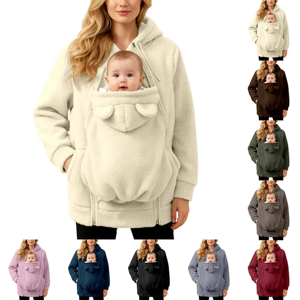 MamaNest – Calda e pratica – Giacca 2 in 1 per mamma e bambino