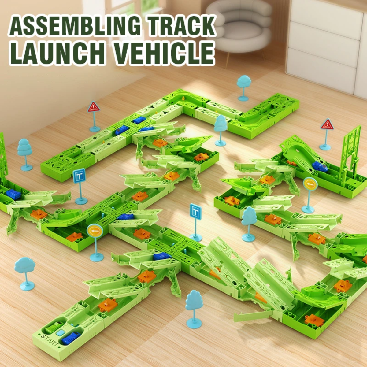 GravityRacer – Istruttivo e divertente – Set di pista con veicoli fai da te