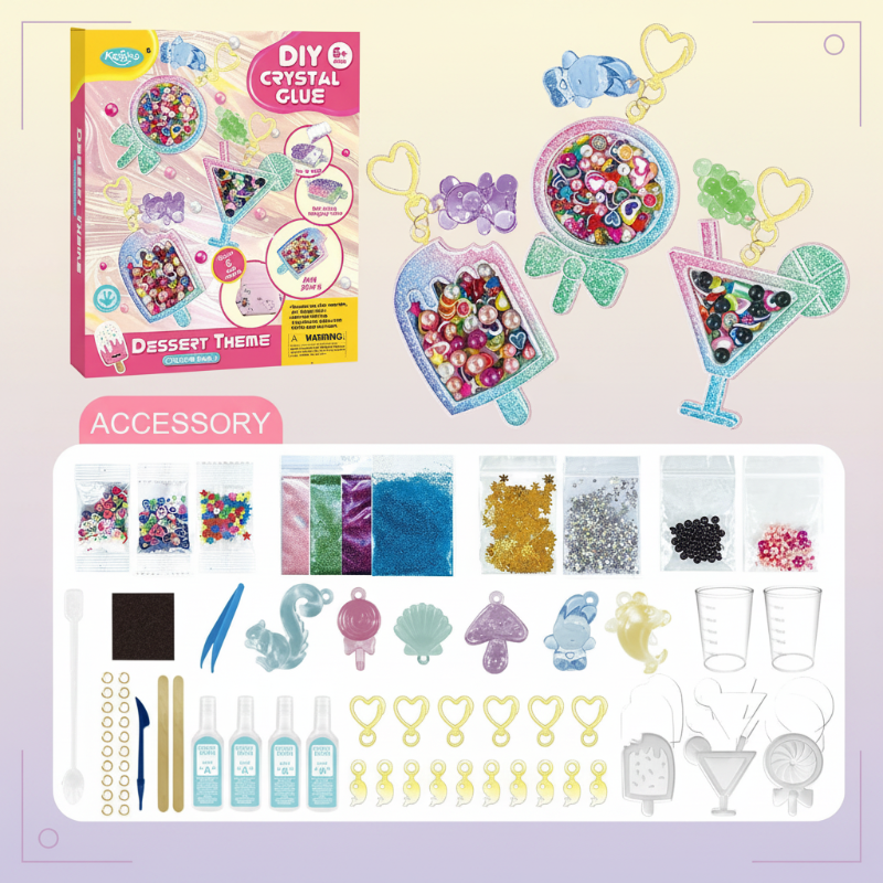 DIY Crystal Keychain Kit – Creativo e divertente – Kit fai da te per portachiavi