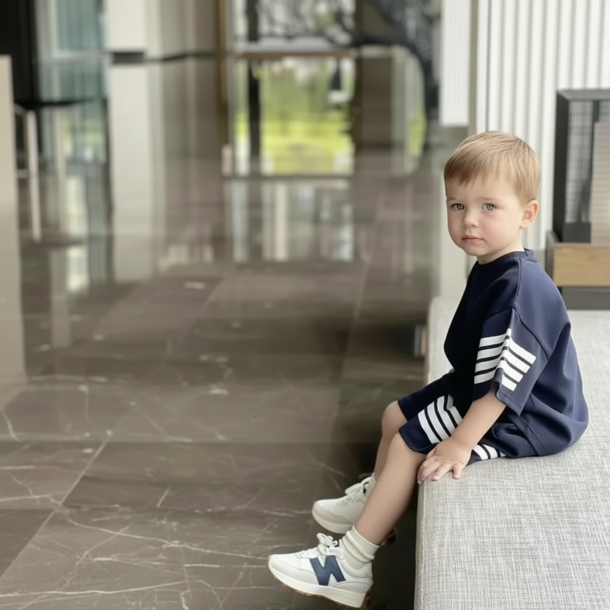 MiniSport – Sport e tempo libero – Set da 2 pezzi con pantaloncini e maglietta