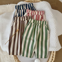 Thumbnail for SoftStripe – Morbidi e comodi – Pantaloncini per neonati con motivo a righe
