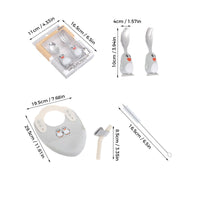 Thumbnail for MiniMeal – Sicuro e antiscivolo – Set di piatti in silicone per bambini con posate
