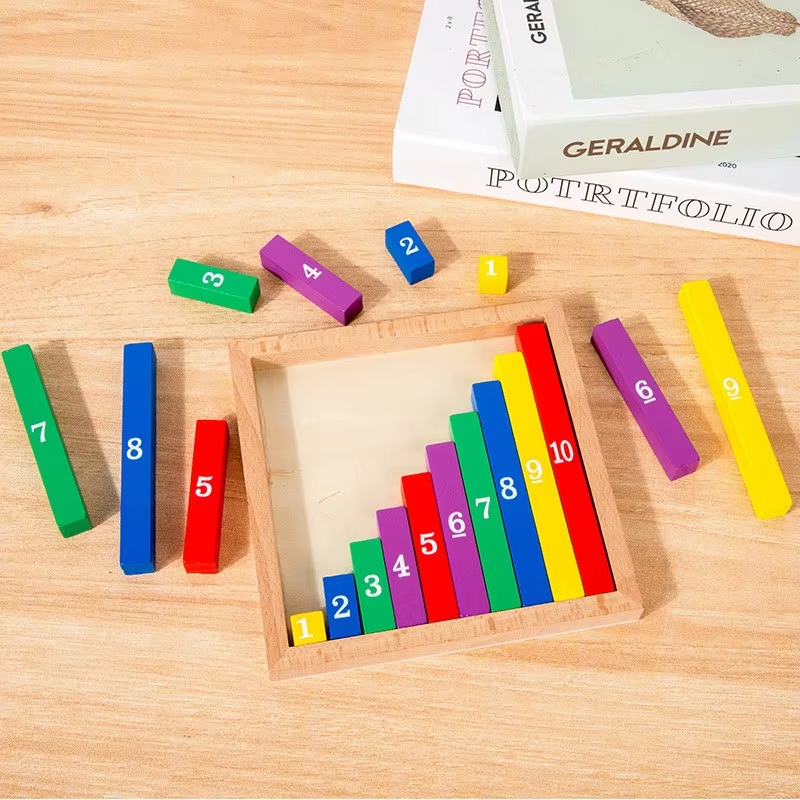 TinyMath – Istruttivo ed educativo – Tavola di calcolo in legno con i numeri