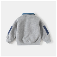 Thumbnail for CoolJunior – Caldo ed elegante – Maglione da ragazzo con collo in denim