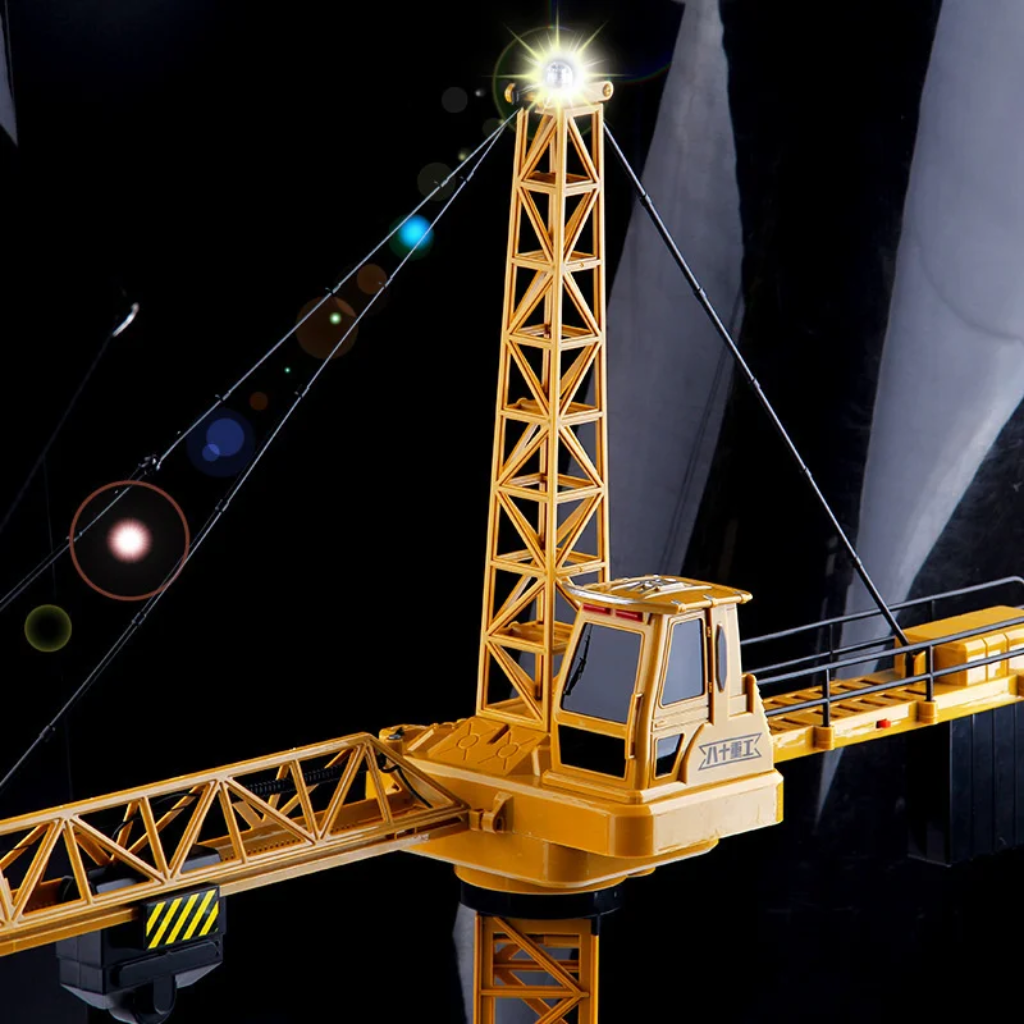 CranePro – Interattivo e realistico – Giocattolo: gru a torre telecomandata