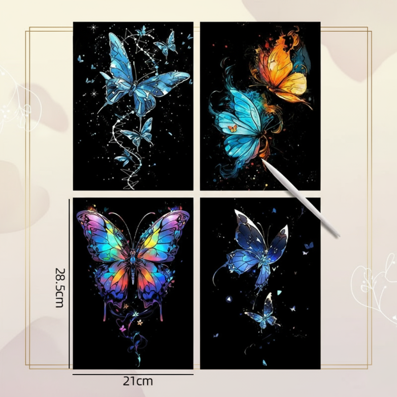 GlowArt – Glow-in-the-dark – Set di gratta e vinci