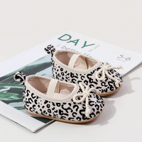 Thumbnail for TinyStyle – Carine ed eleganti – Scarpine da neonato per bambine con stampa leopardata