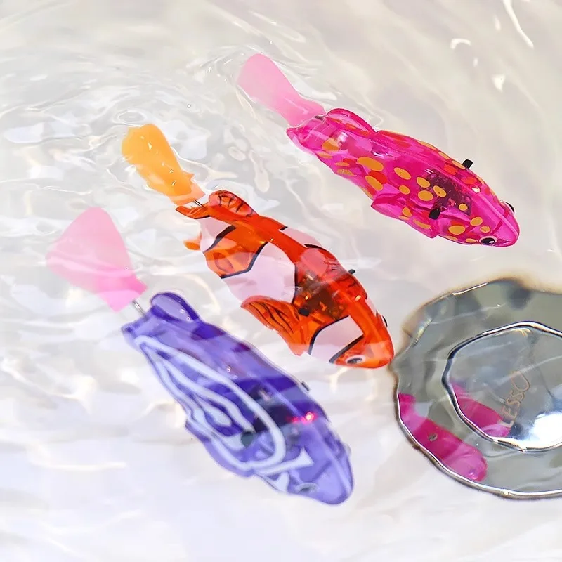 TinySwim – Divertimento e movimento – Pesciolino elettronico da piscina con luce LED