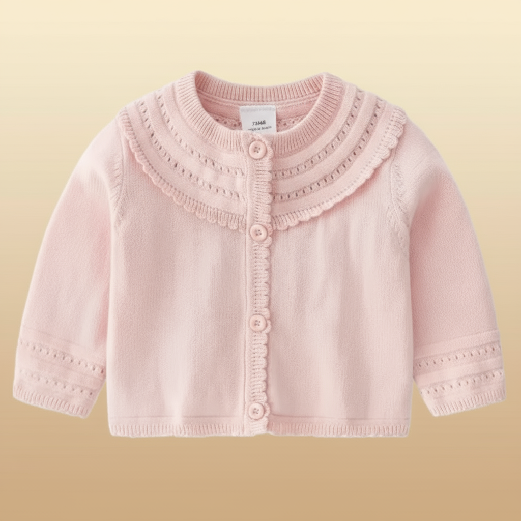 CozyCub – Comodo e alla moda – Cardigan lavorato a maglia per bambini