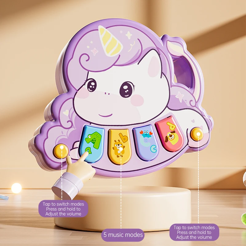 KinderKeys– Educativo e divertente – Pianoforte musicale con animali