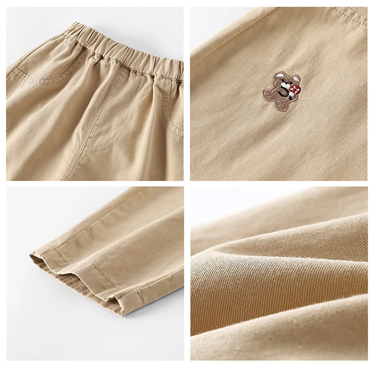 LittlePatch – Morbidi e comodi – Pantaloni per bambini con dettagli ricamati