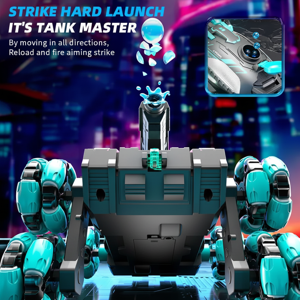 CrazyWheels – Grintoso ed emozionante – Autocisterna radiocomandata con lanciatore di gelball
