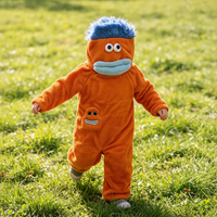 Thumbnail for LittleMonster – Comodo e carino – Tutina per bambini con un divertente disegno di un mostro