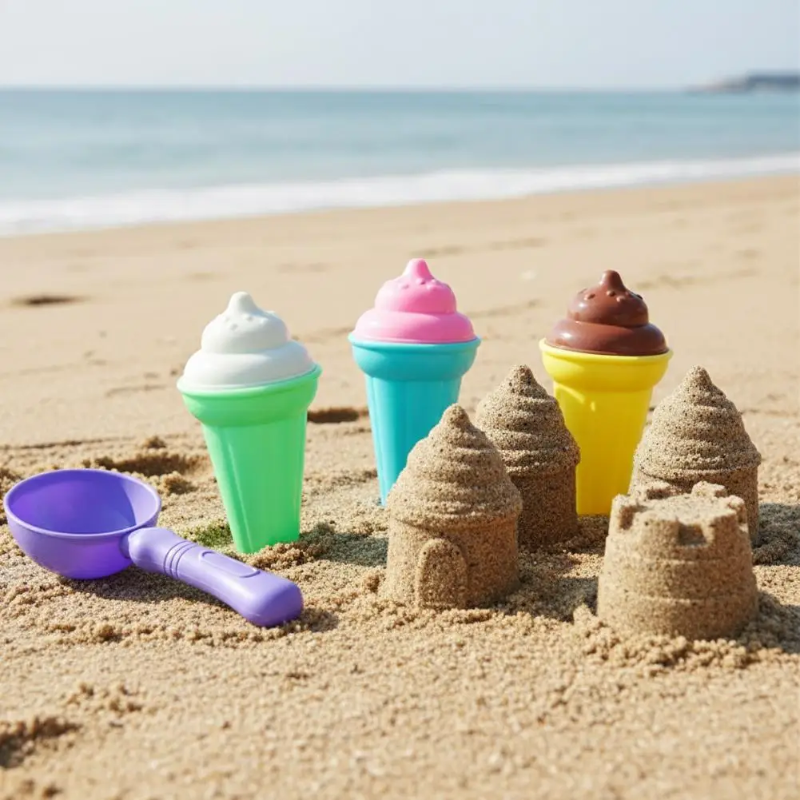 BeachFun – Divertimento sulla sabbia e creatività – Set da gioco “Gelato sulla spiaggia”