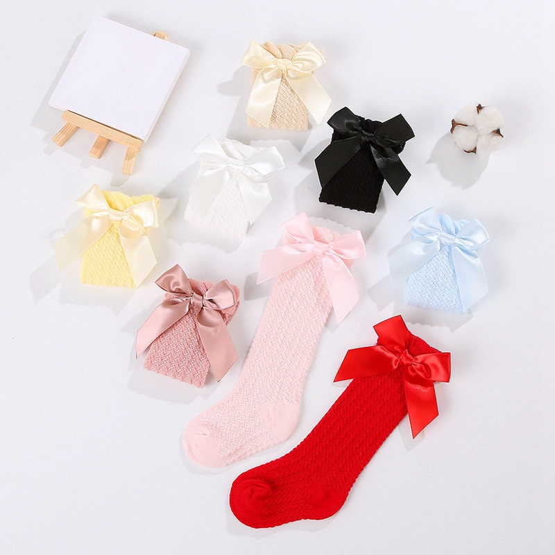 LittleCharm – Delicate ed eleganti – Calzettoni da bambina con fiocco