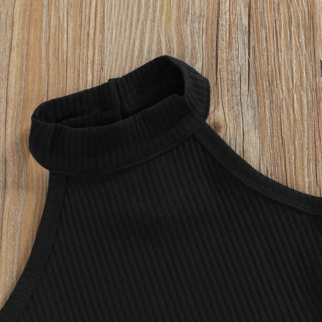 MiniFashionista – Eleganza e tendenze – Set da bambina con top, pantaloncini e marsupio