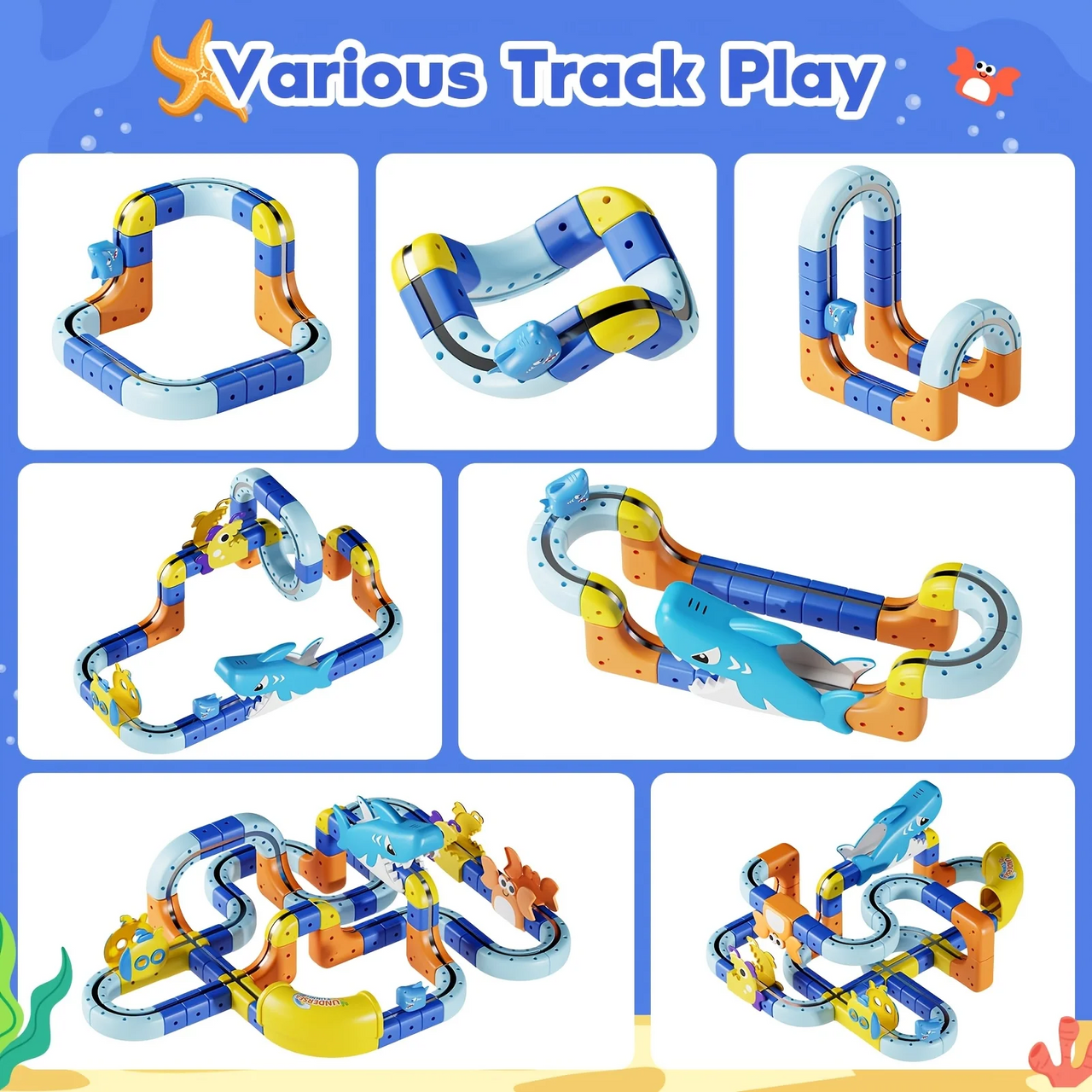 SharkRail – Divertente e interattivo – Circuito ferroviario elettrico