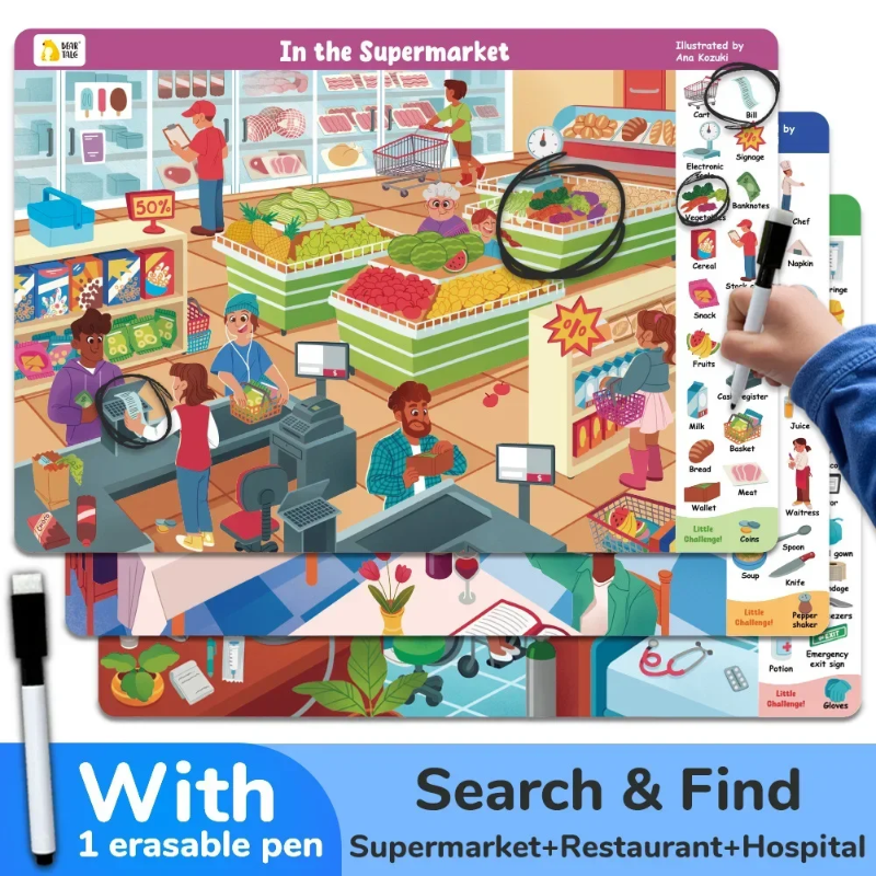 Search and Find Game – Imparare giocando – Libro di attività