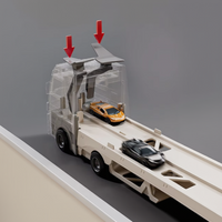 Thumbnail for CarHauler – Divertente e avventuroso – Set di gioco con auto da corsa e rimorchio per auto