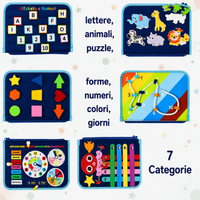 Thumbnail for 7-in-1 Busy Board – Motricità e apprendimento – Lavagna delle attività