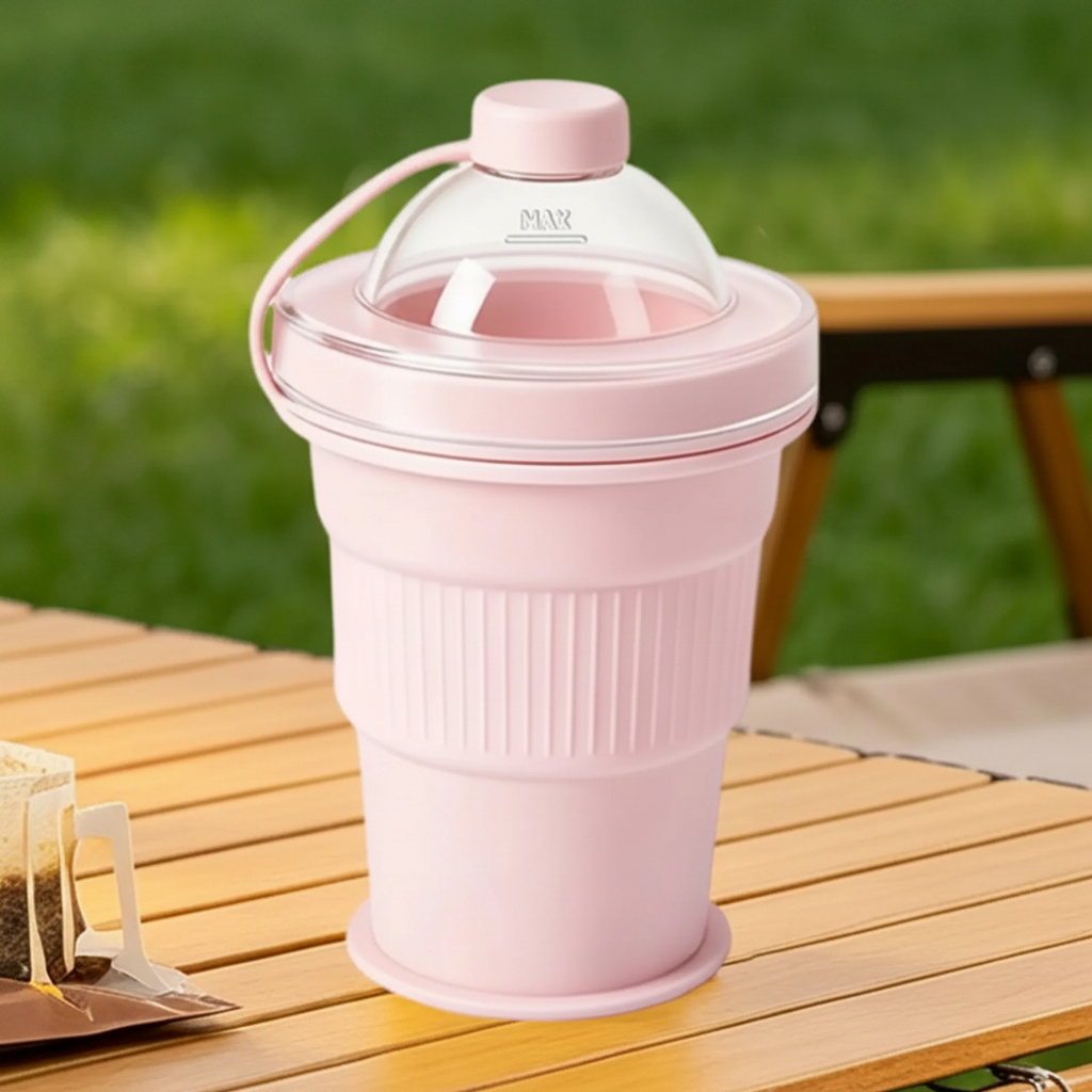 FlexiCup – Pratico e portatile – Bicchierino pieghevole in silicone