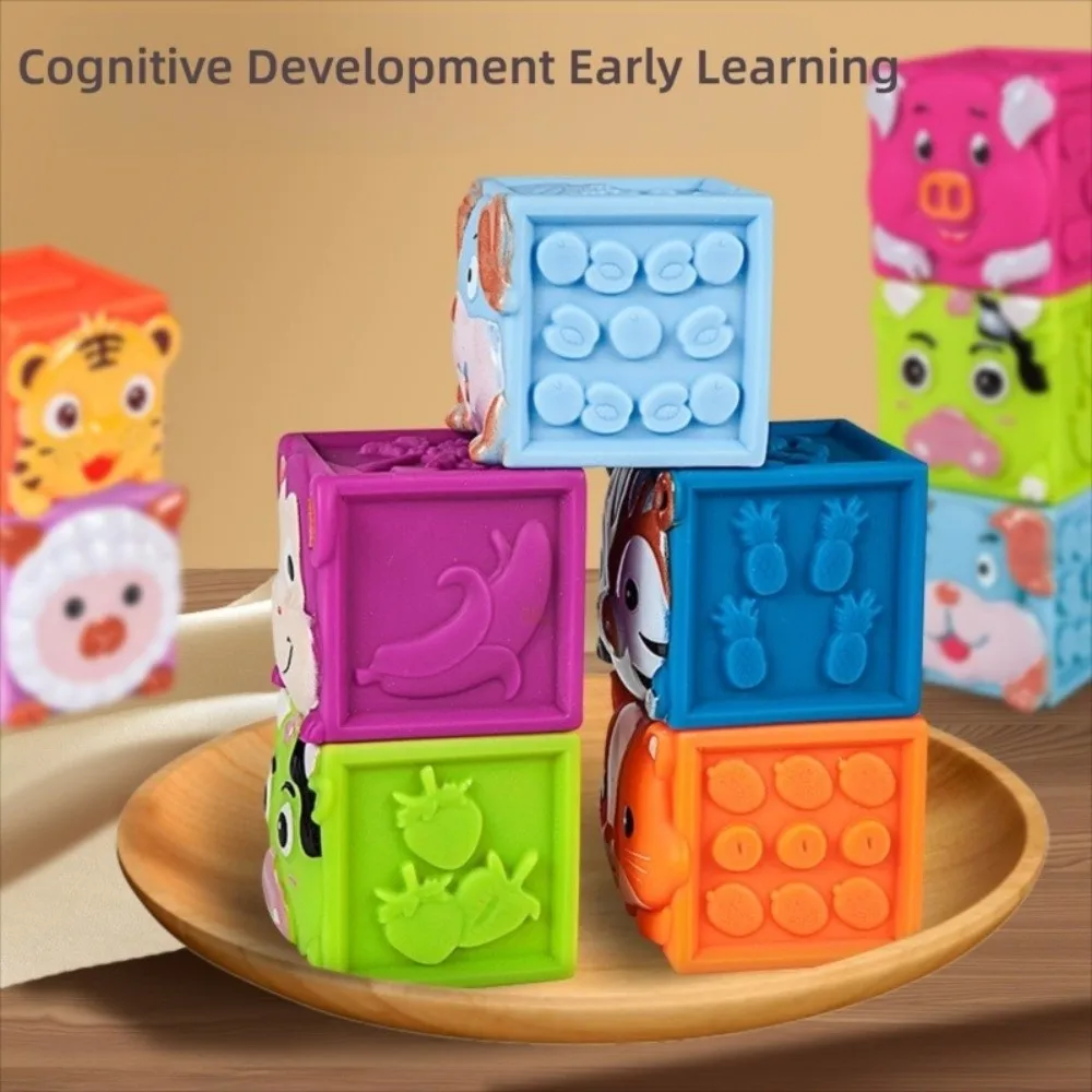 SoftStack – Divertenti ed educativi – Blocchi impilabili a forma di animaletti morbidi