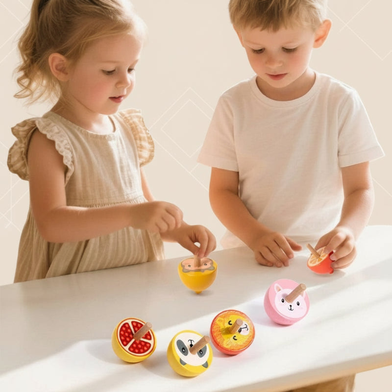 ColorSpin – Legno & Gioco – Trottola Fidget in legno