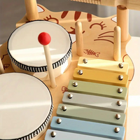 Thumbnail for Woods – Musicale ed educativo – Batteria in legno per bambini piccoli
