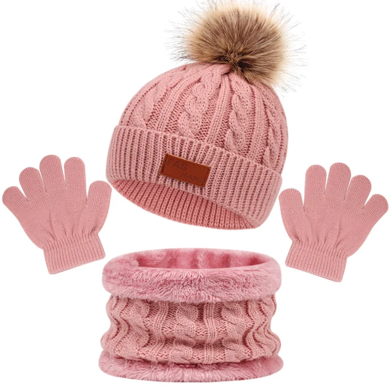 CozyPom – Caldo e morbido - Set invernale con berretto, sciarpa e guanti