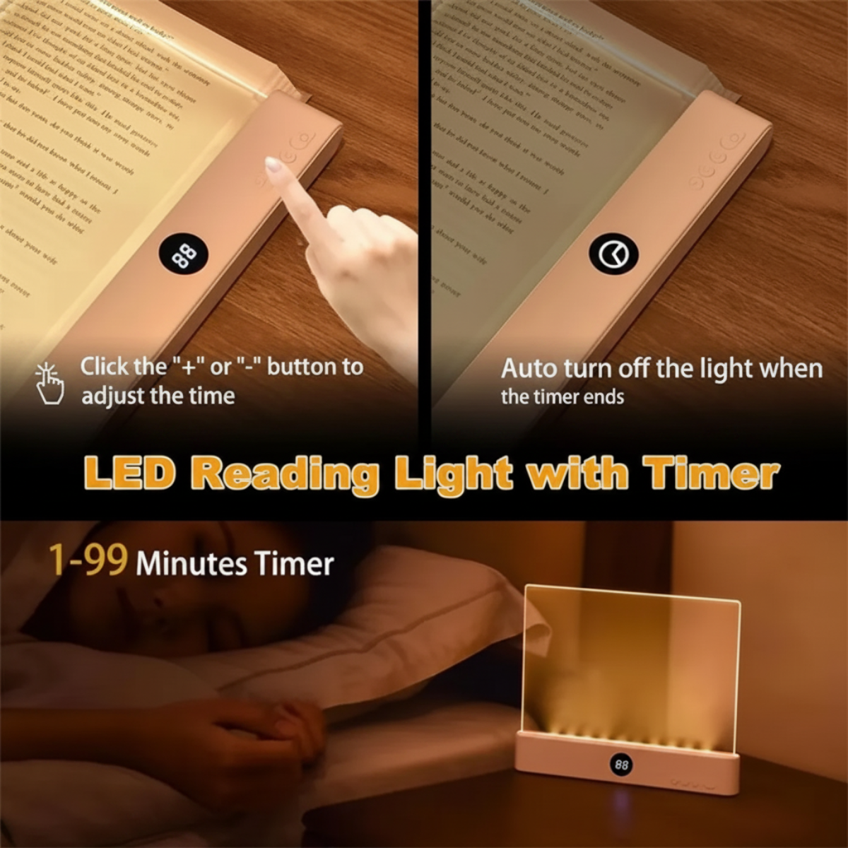 LumiPanel – LED e salute degli occhi – Lampada da lettura USB regolabile