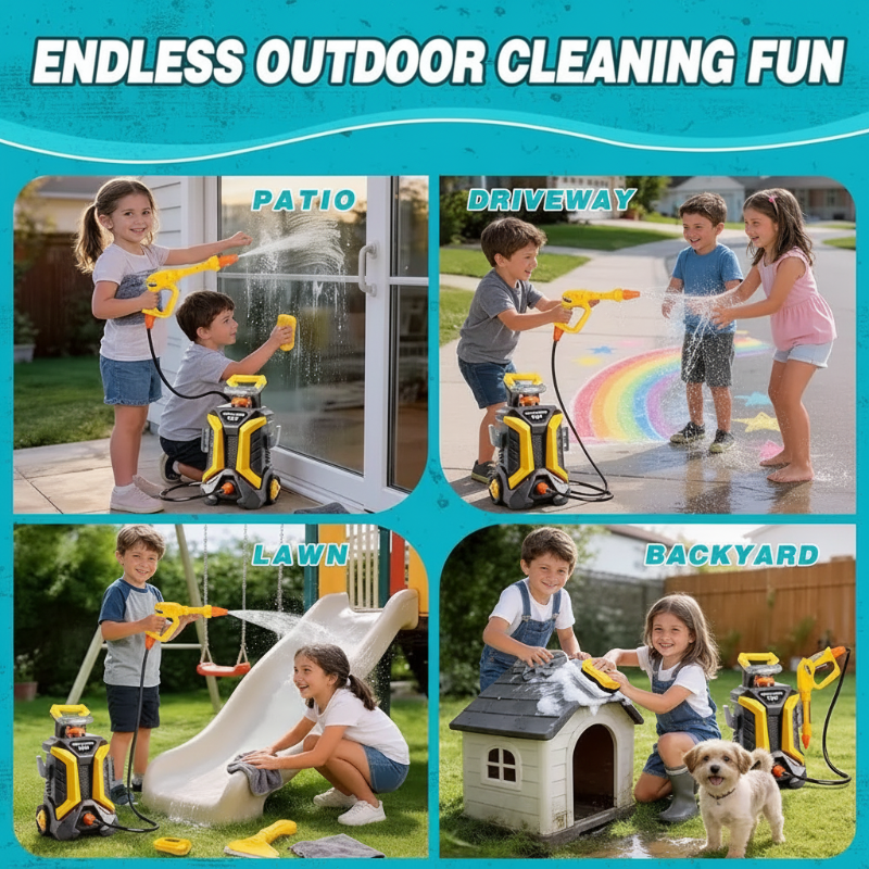PowerWash – In sicurezza e divertendosi – Giocattoli per il lavaggio dell’auto dei bambini
