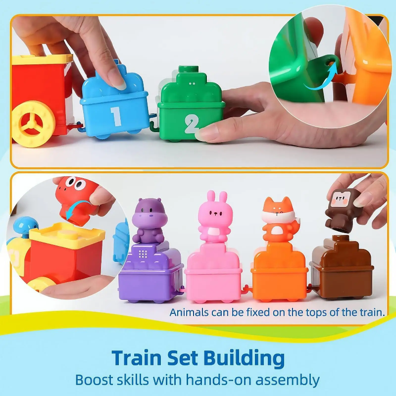 SmartTrain – Educativo e divertente – Set di trenini giocattolo per bambini